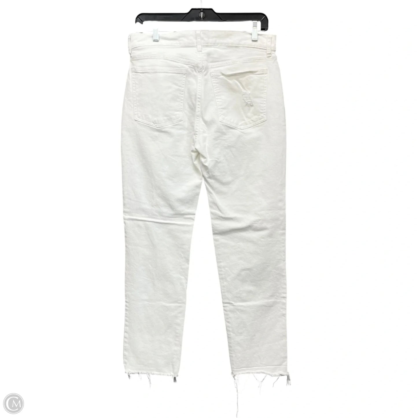 Jeans Straight By Gap In White Denim, Size: 4