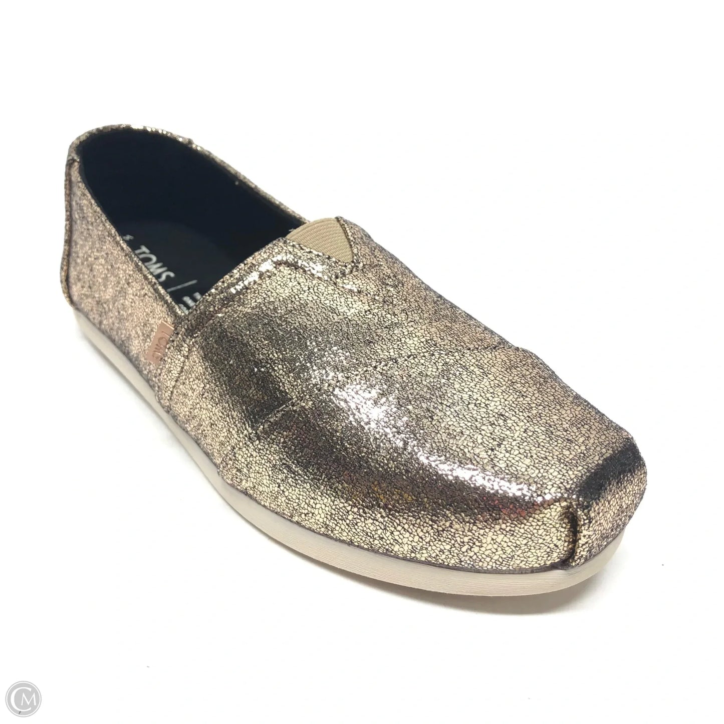 Shoes Flats By Toms In Gold, Size: 7