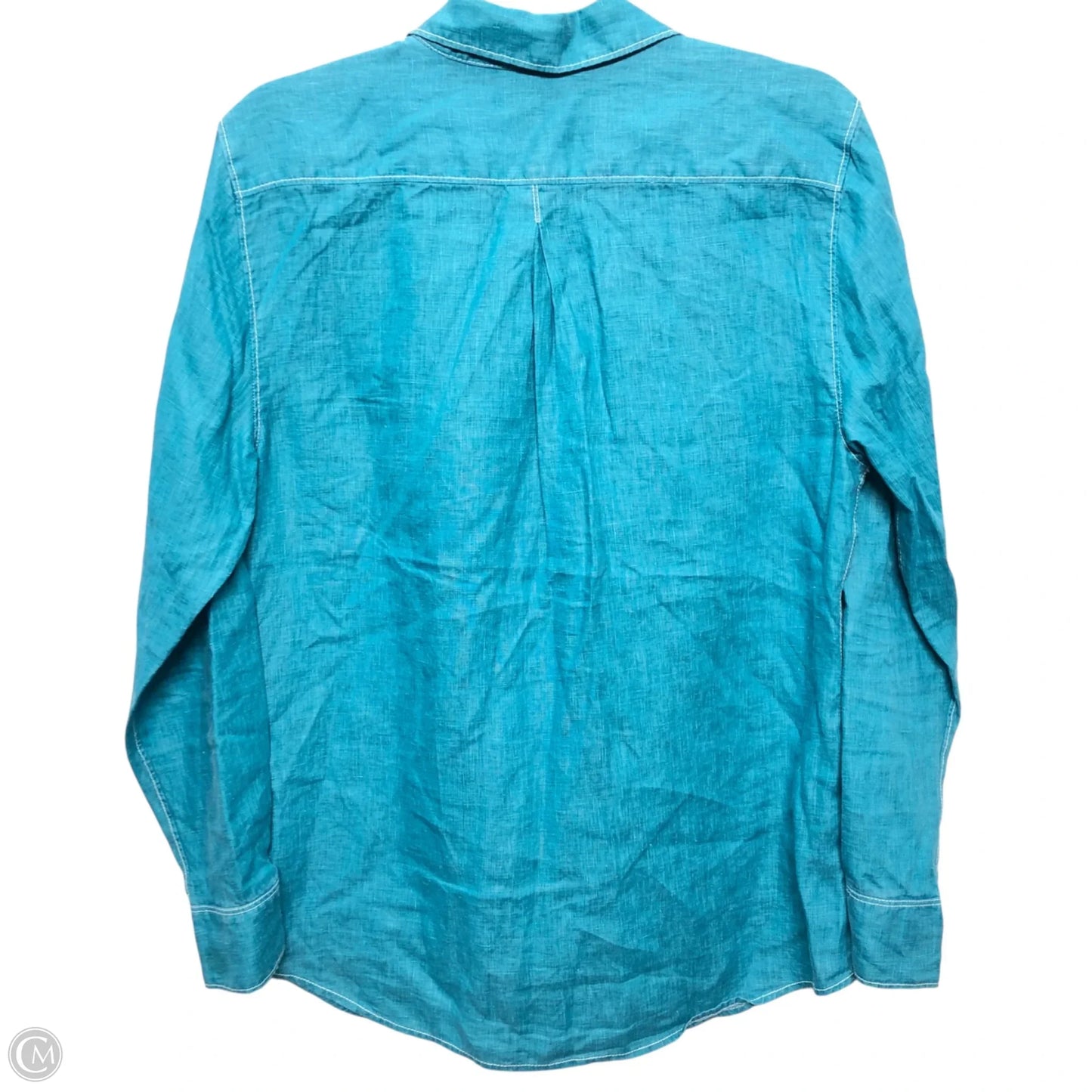 Top Long Sleeve By Tommy Bahama In Teal, Size: M