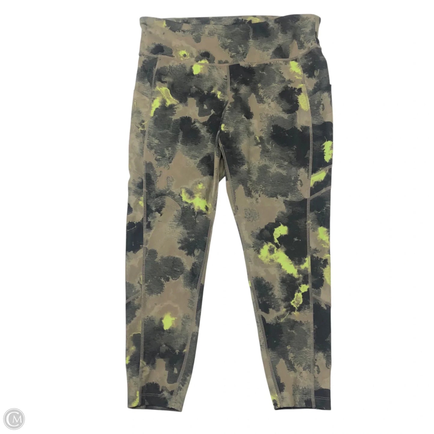 Athletic Leggings By New Balance In Green, Size: Xl