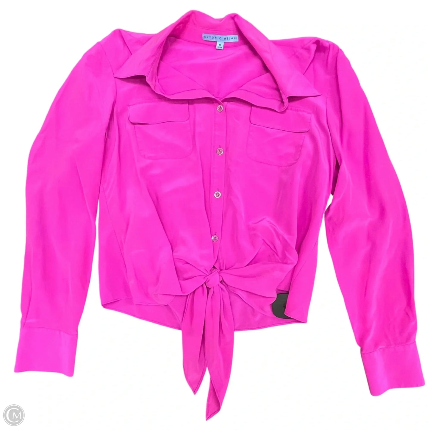 Blouse Long Sleeve By Antonio Melani In Pink, Size: M