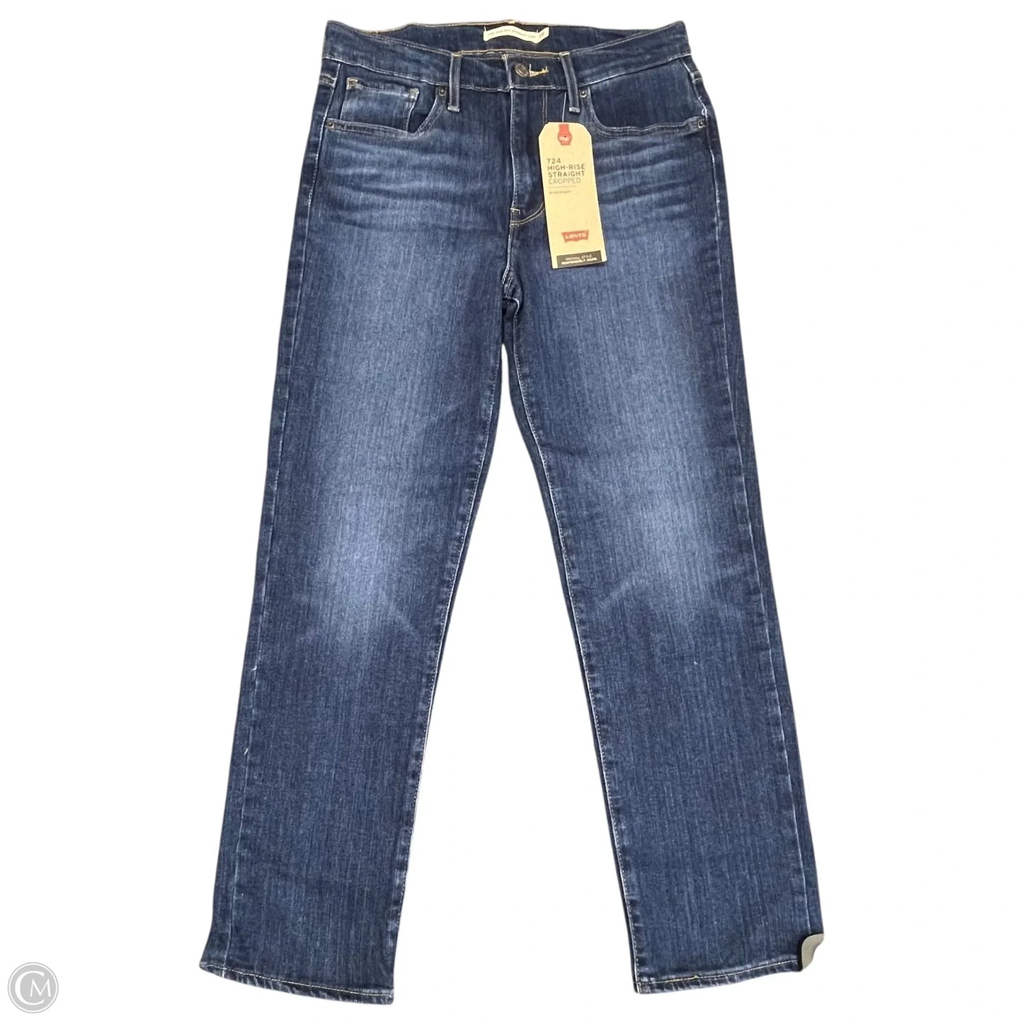 Jeans Straight By Levis In Blue Denim, Size: 6