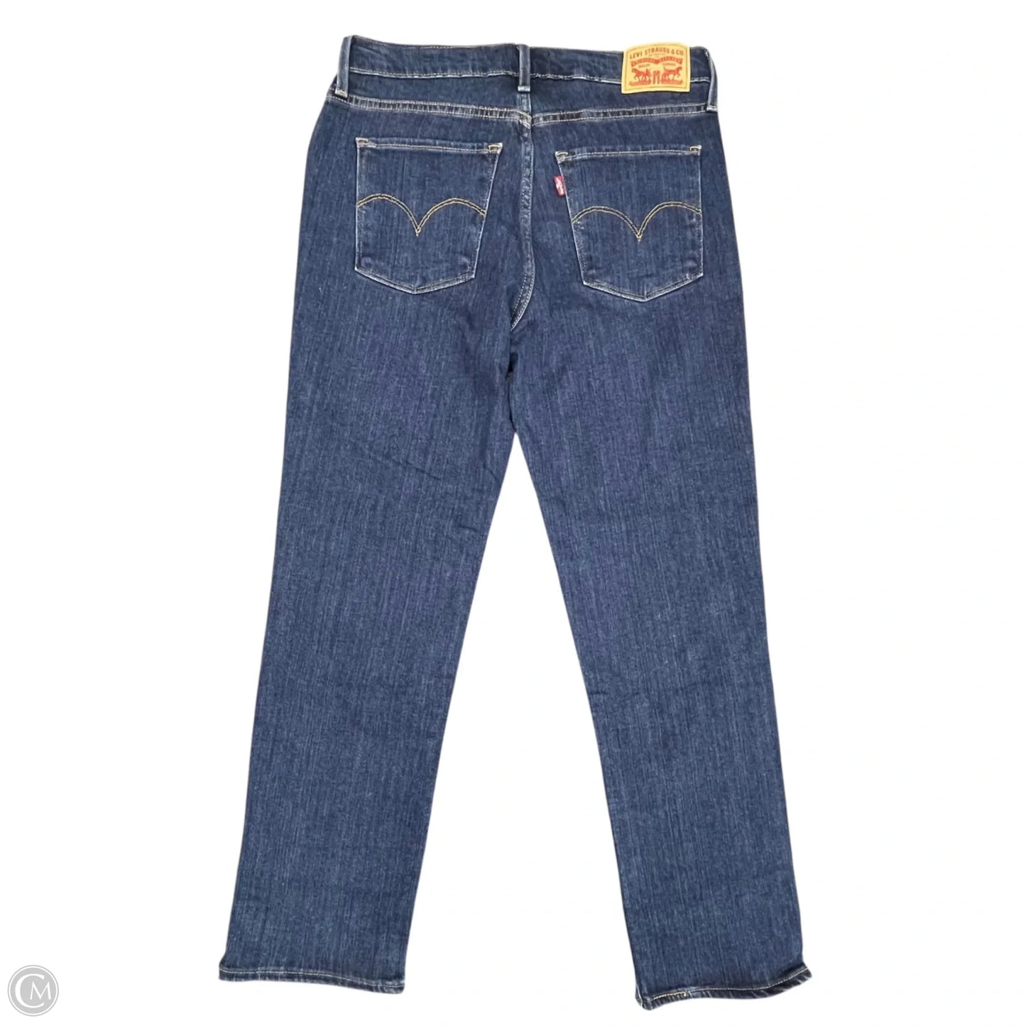 Jeans Straight By Levis In Blue Denim, Size: 6