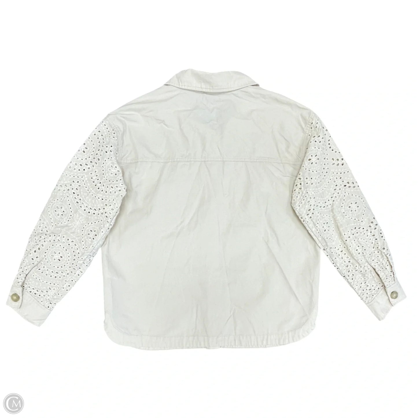 Jacket Shirt By Maurices In Beige, Size: M