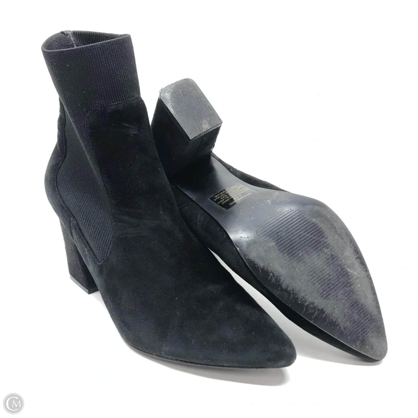 Boots Ankle Heels By Steve Madden In Black, Size: 9.5