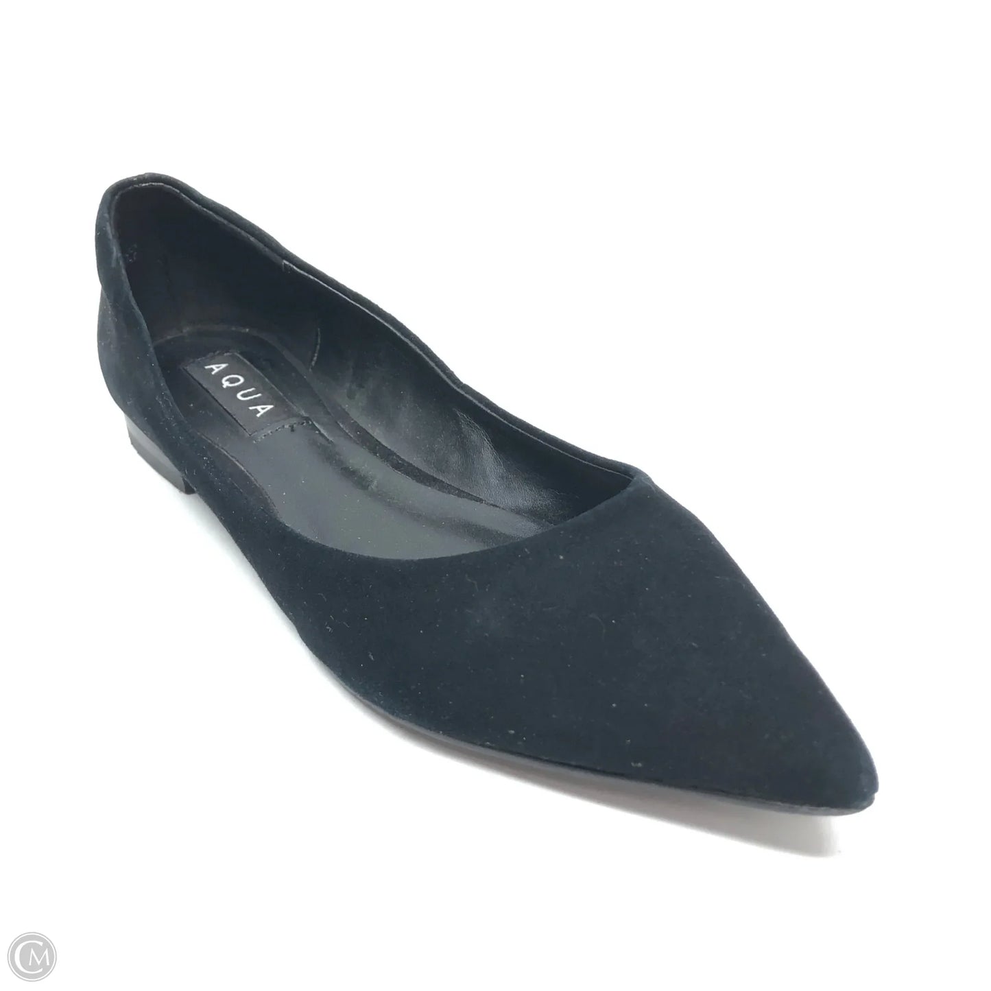 Shoes Flats By Aqua In Black, Size: 6.5