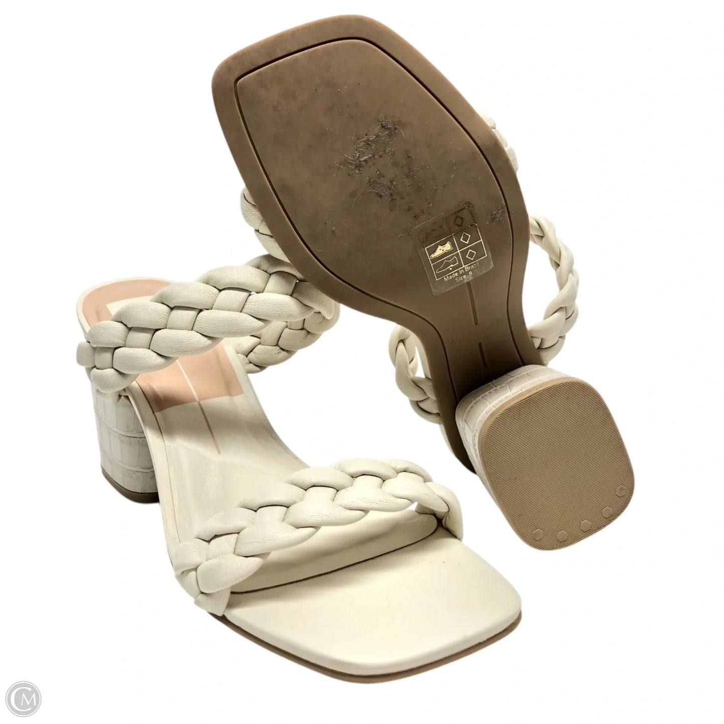 Sandals Heels Block By Dolce Vita In Beige, Size: 8