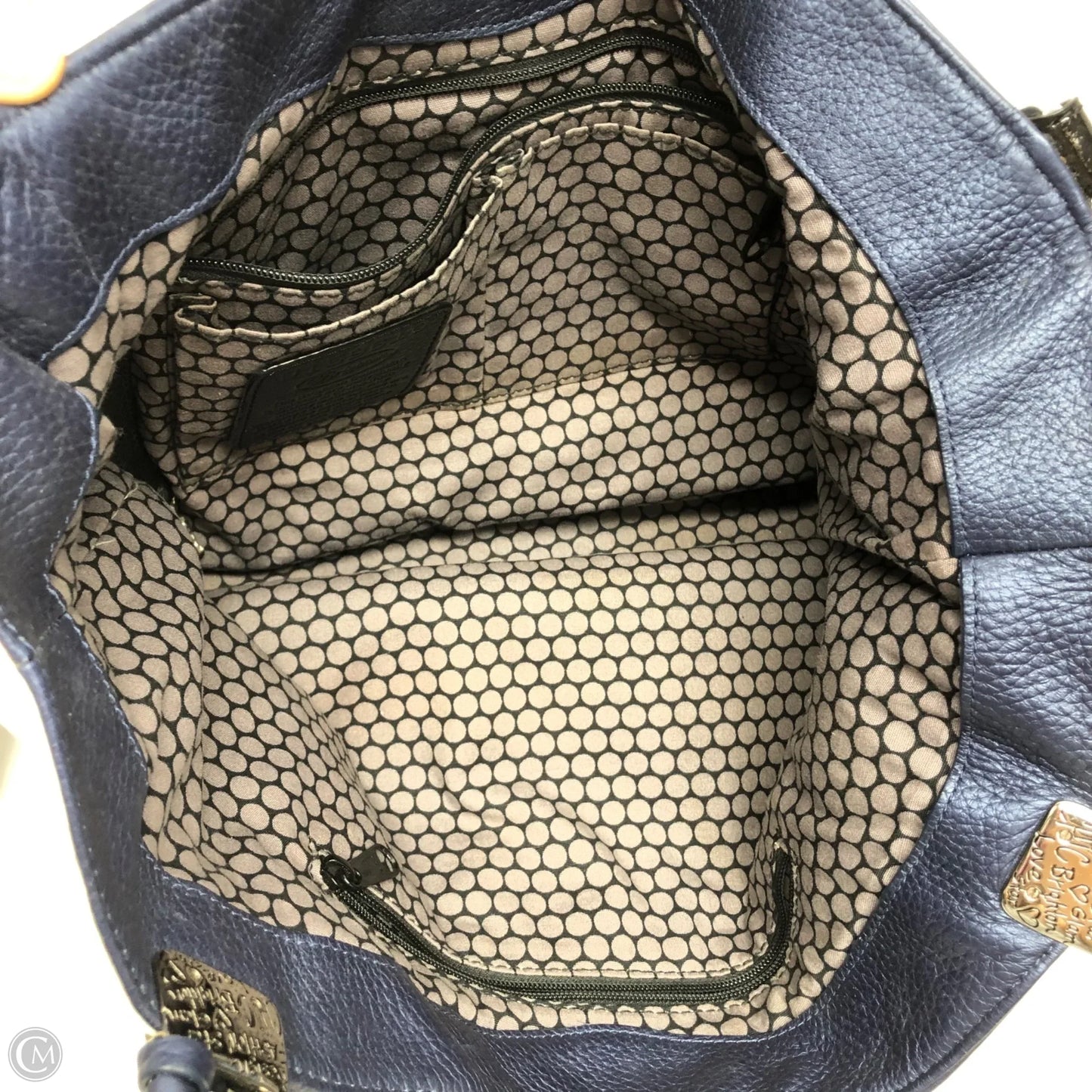 Handbag Leather By Brighton, Size: Large