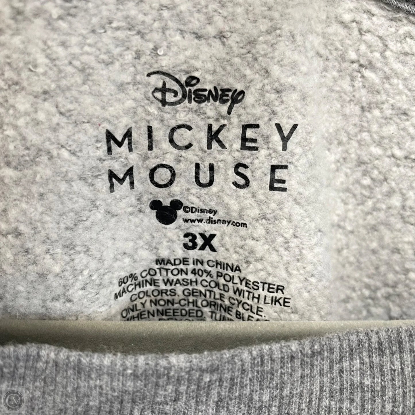 Sweatshirt Crewneck By Disney Store In Grey, Size: 3x