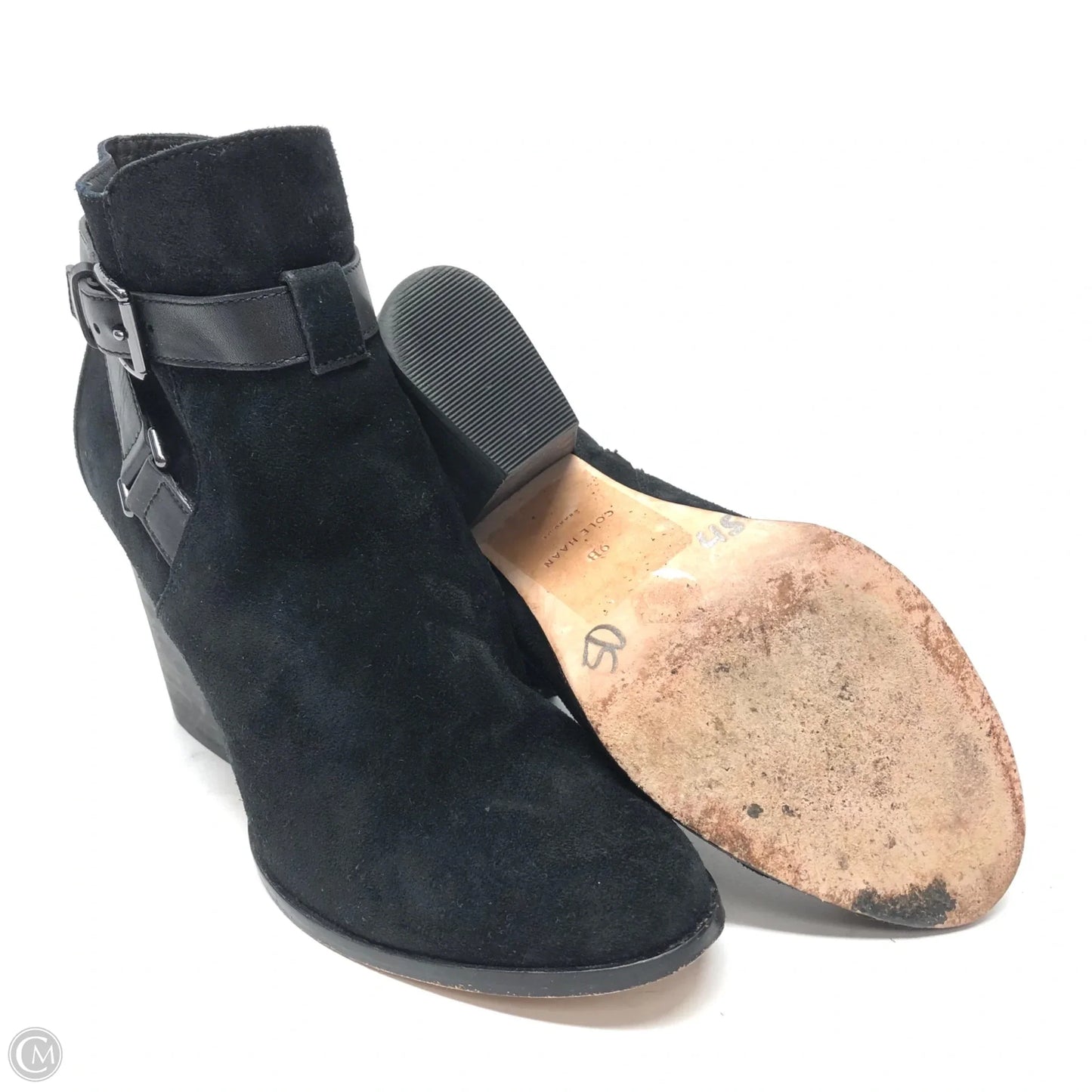 Boots Ankle Heels By Cole-haan In Black, Size: 9