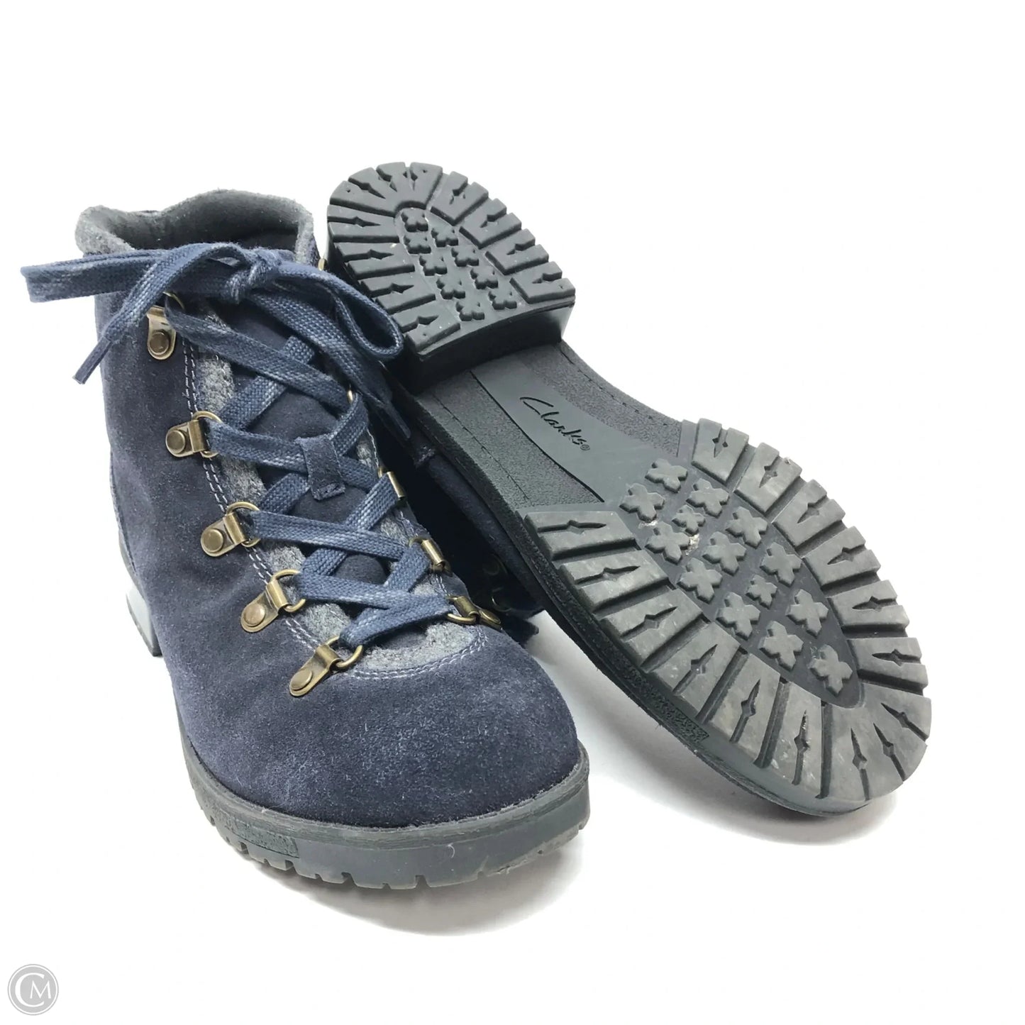 Boots Combat By Clarks In Navy, Size: 8