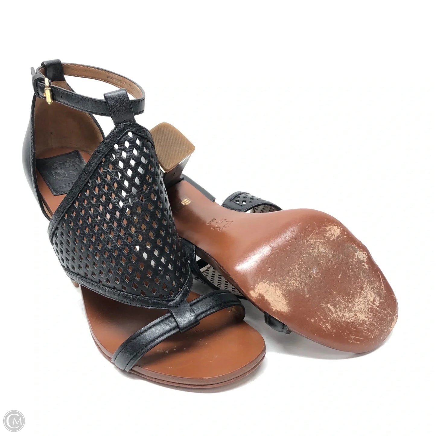 Sandals Designer By Tory Burch In Black, Size: 8