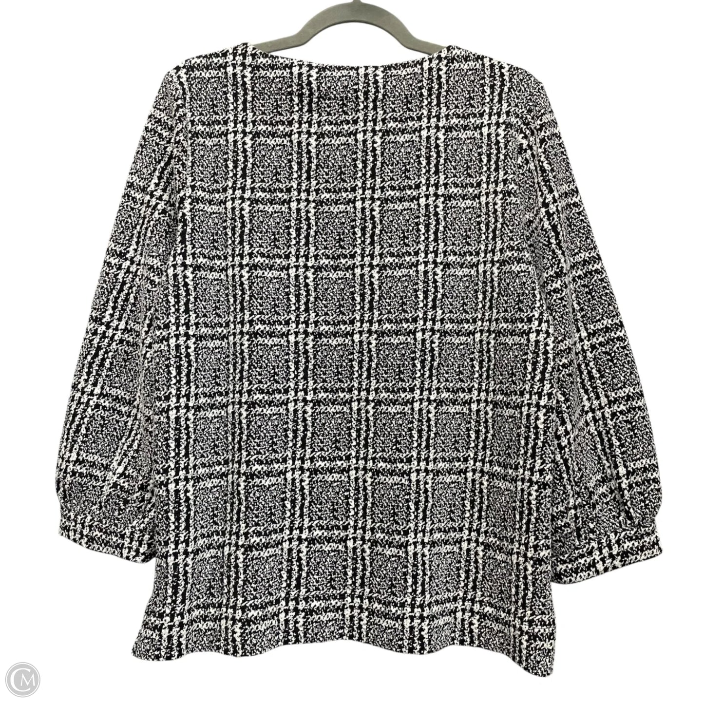 Sweater Designer By Karl Lagerfeld In Black & White, Size: S