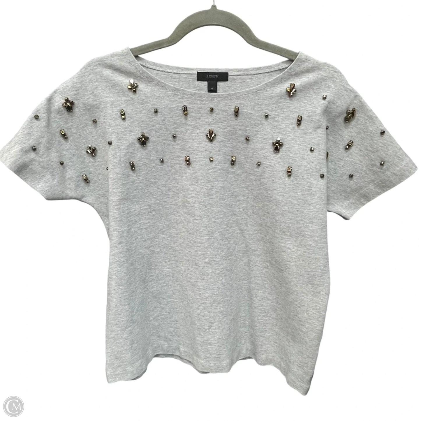Top Short Sleeve By J. Crew In Grey, Size: M
