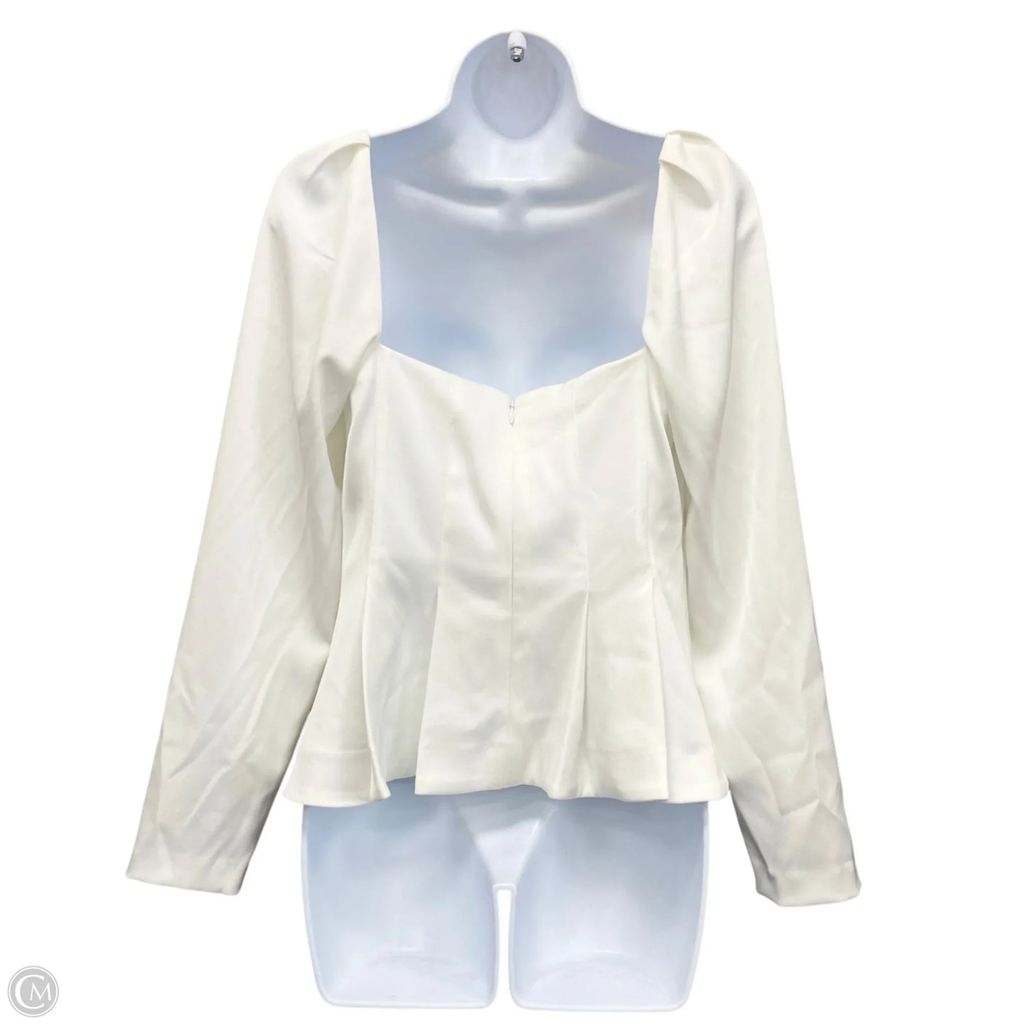 Blouse Long Sleeve By Antonio Melani In Ivory, Size: 4