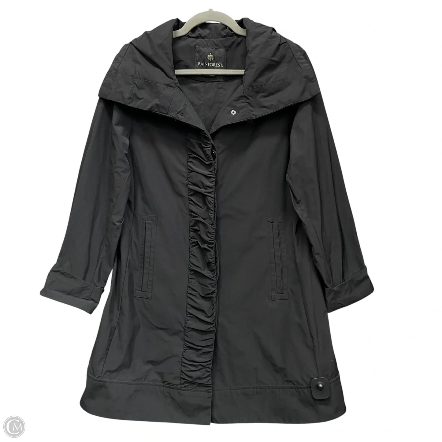 Coat Raincoat By Cmc In Black, Size: M