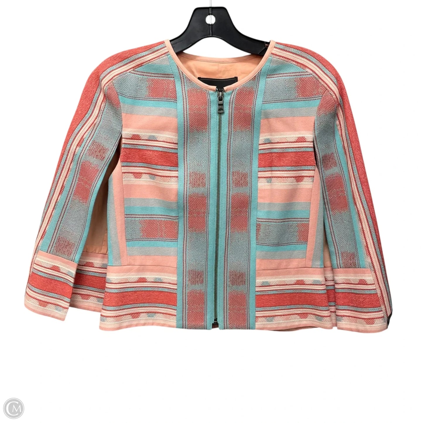 Blazer By Bcbgmaxazria In Blue & Pink, Size: S