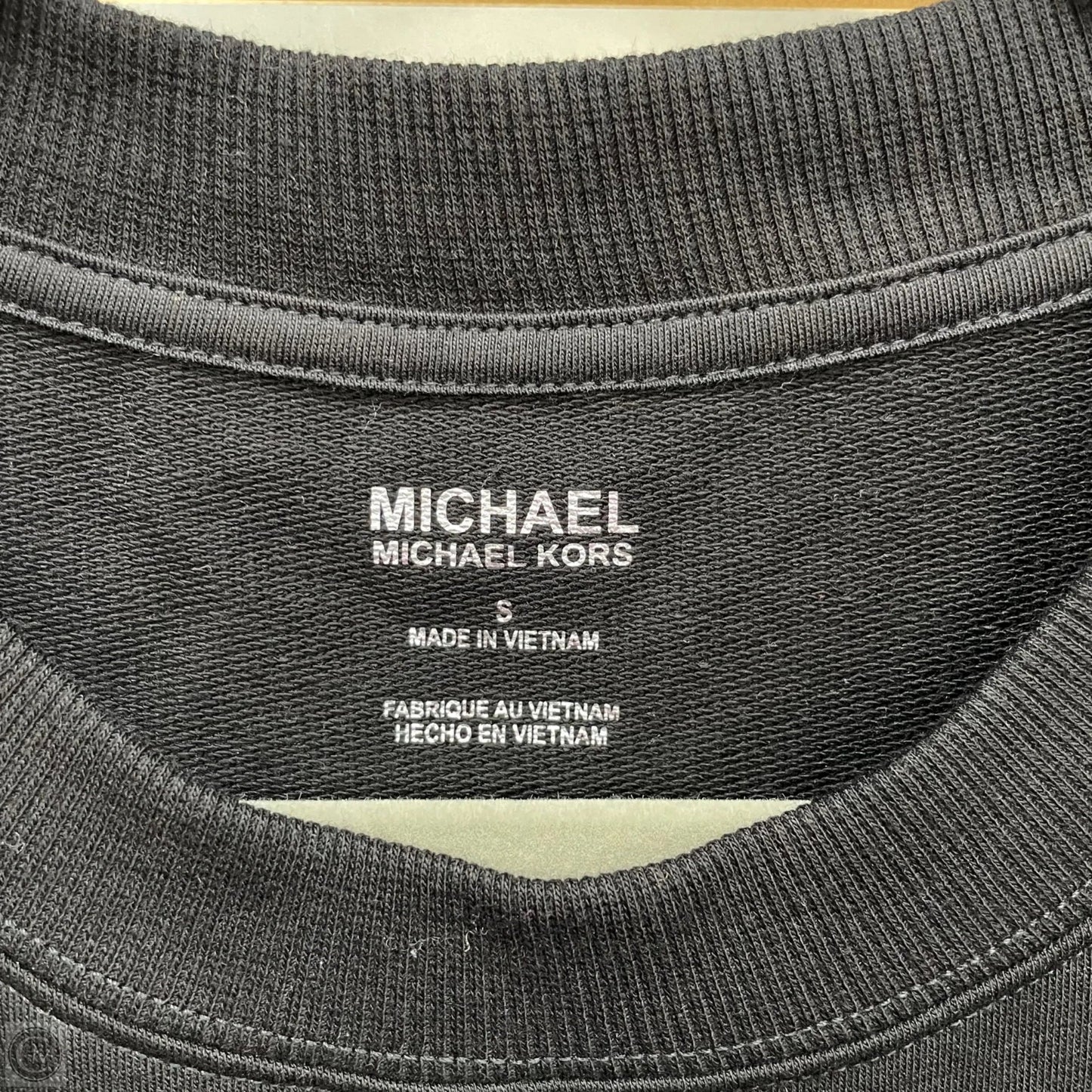 Sweatshirt Crewneck By Michael By Michael Kors In Black, Size: S