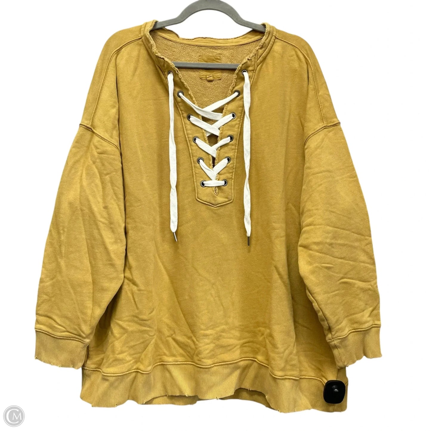 Sweatshirt Collar By Aerie In Yellow, Size: Xl