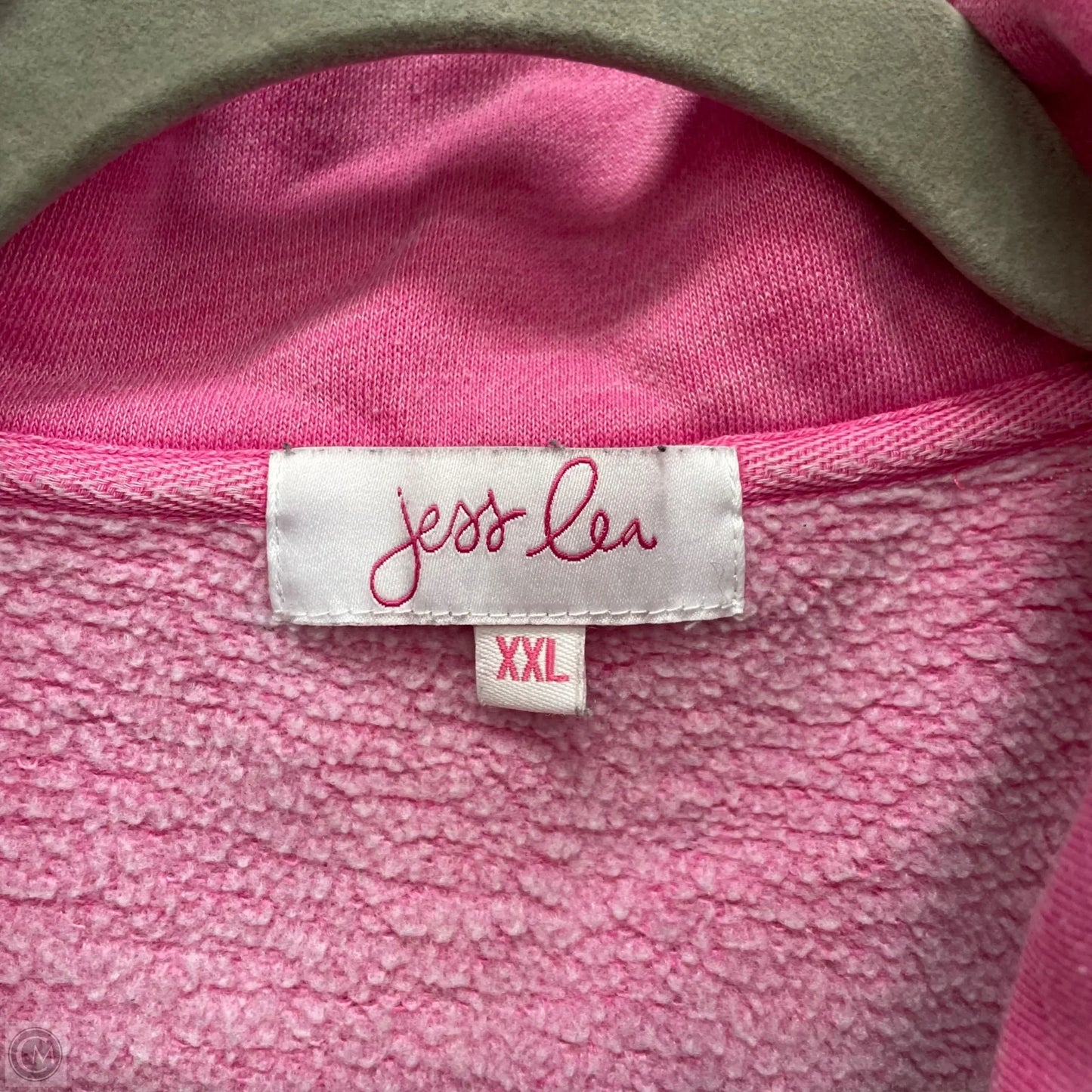 Sweatshirt Collar By Jess Lea In Pink, Size: Xxl