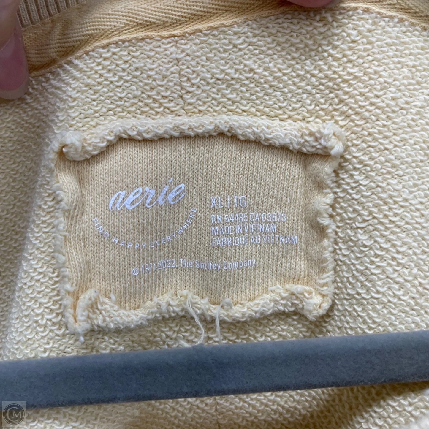 Sweatshirt Crewneck By Aerie In Yellow, Size: Xxl