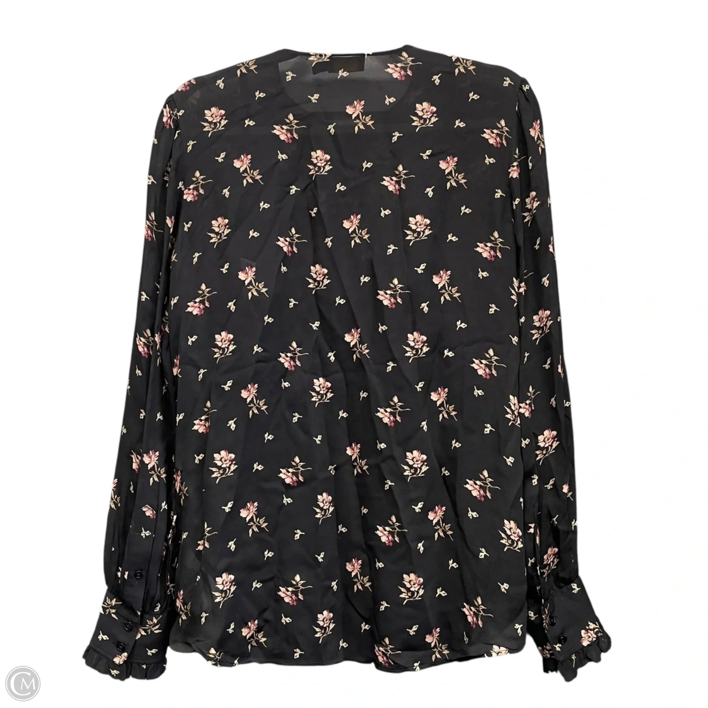 Blouse Long Sleeve By Polo Ralph Lauren In Black, Size: 2