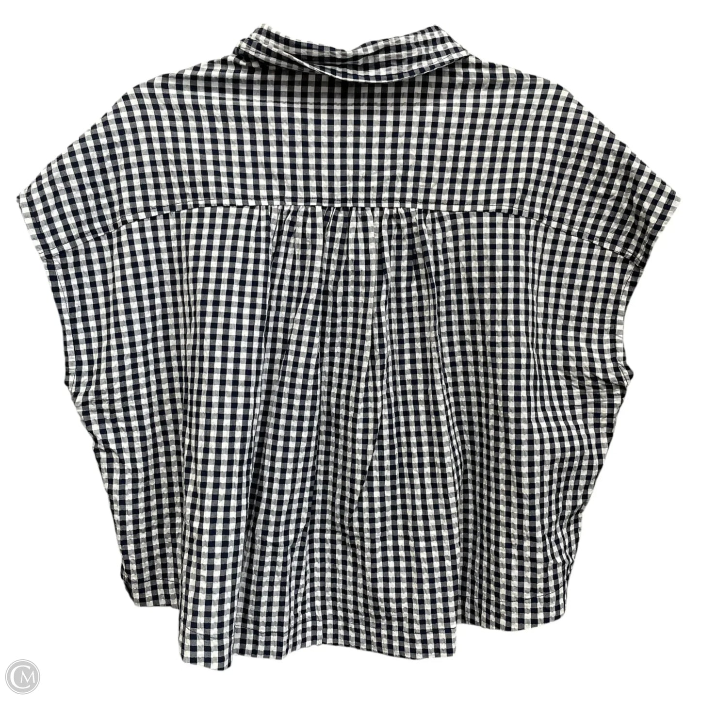 Top Short Sleeve By Splendid In Black & White, Size: Xs