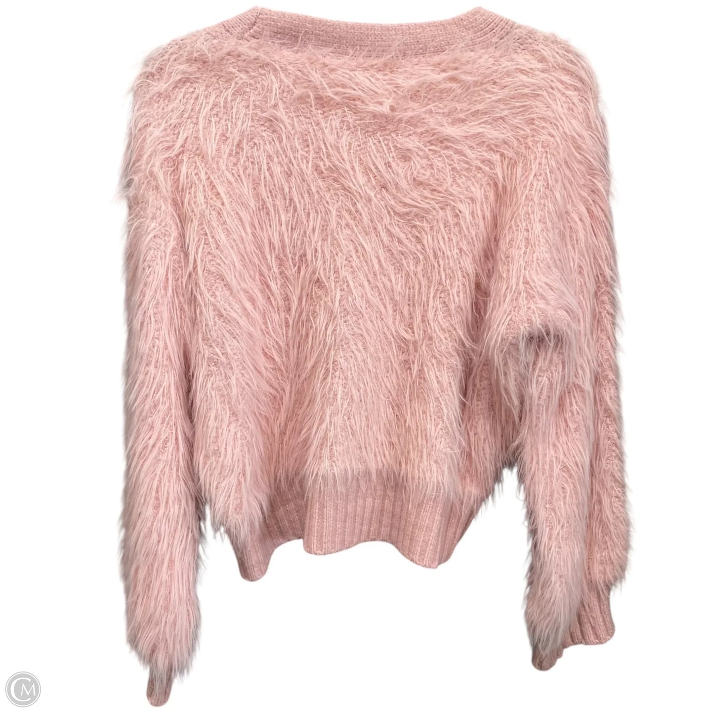 Sweater Cardigan By Clothes Mentor In Pink, Size: S