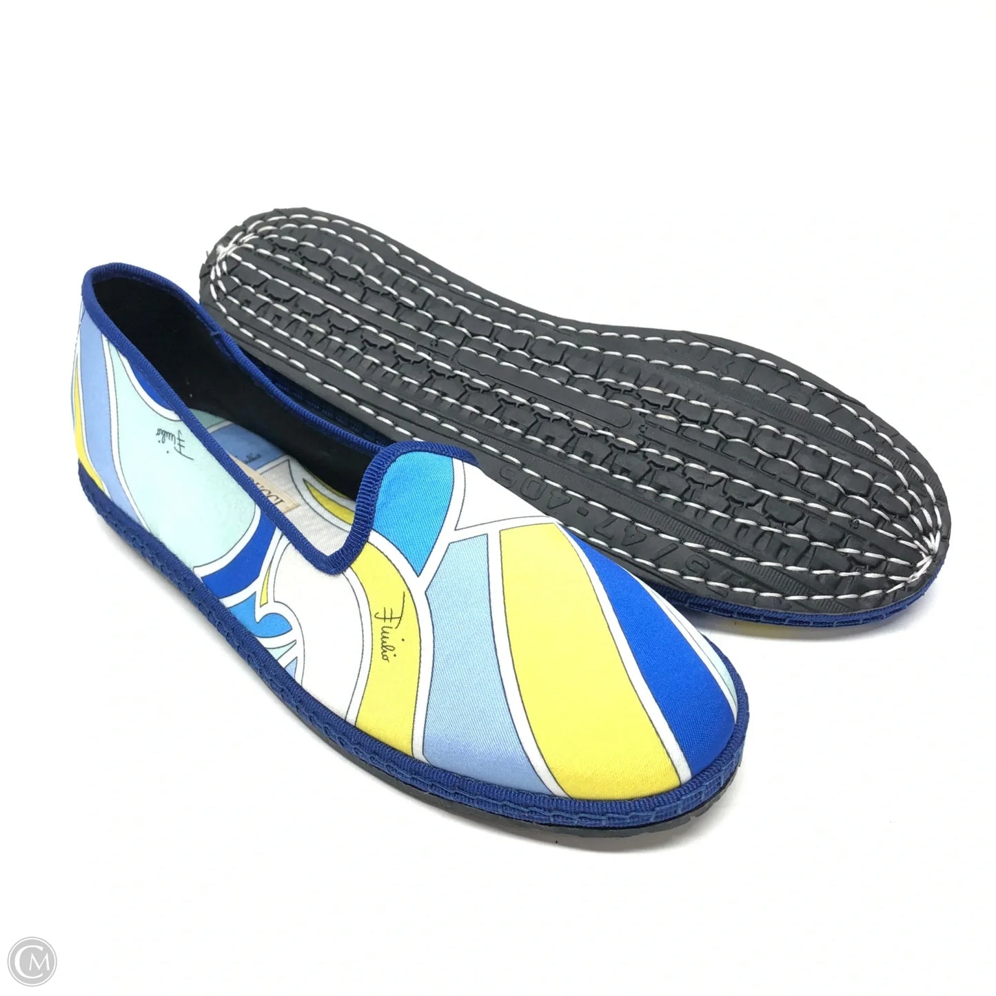 Shoes Flats By Emilio Pucci In Blue, Size: 6