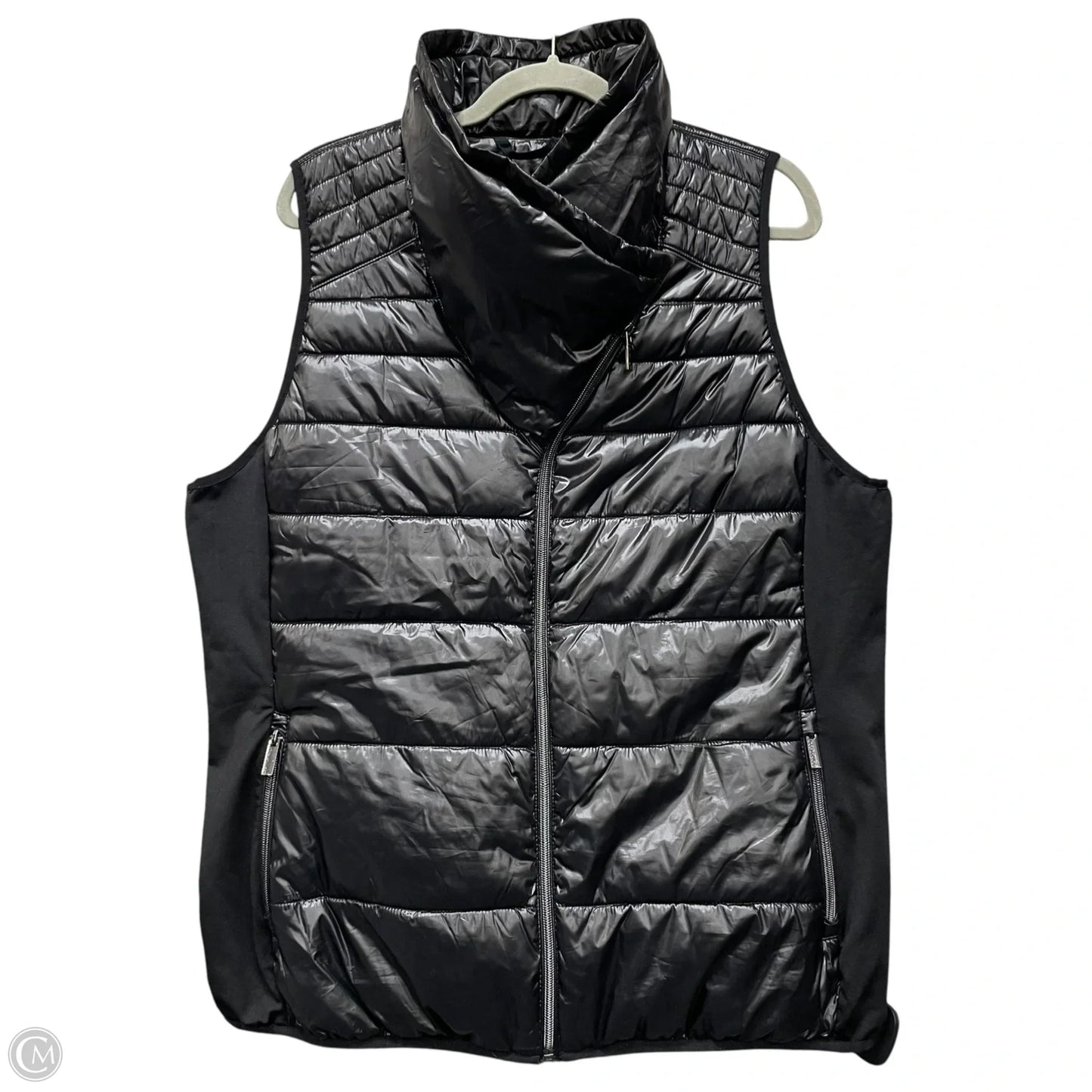 Vest Puffer & Quilted By Calvin Klein In Black, Size: 1x