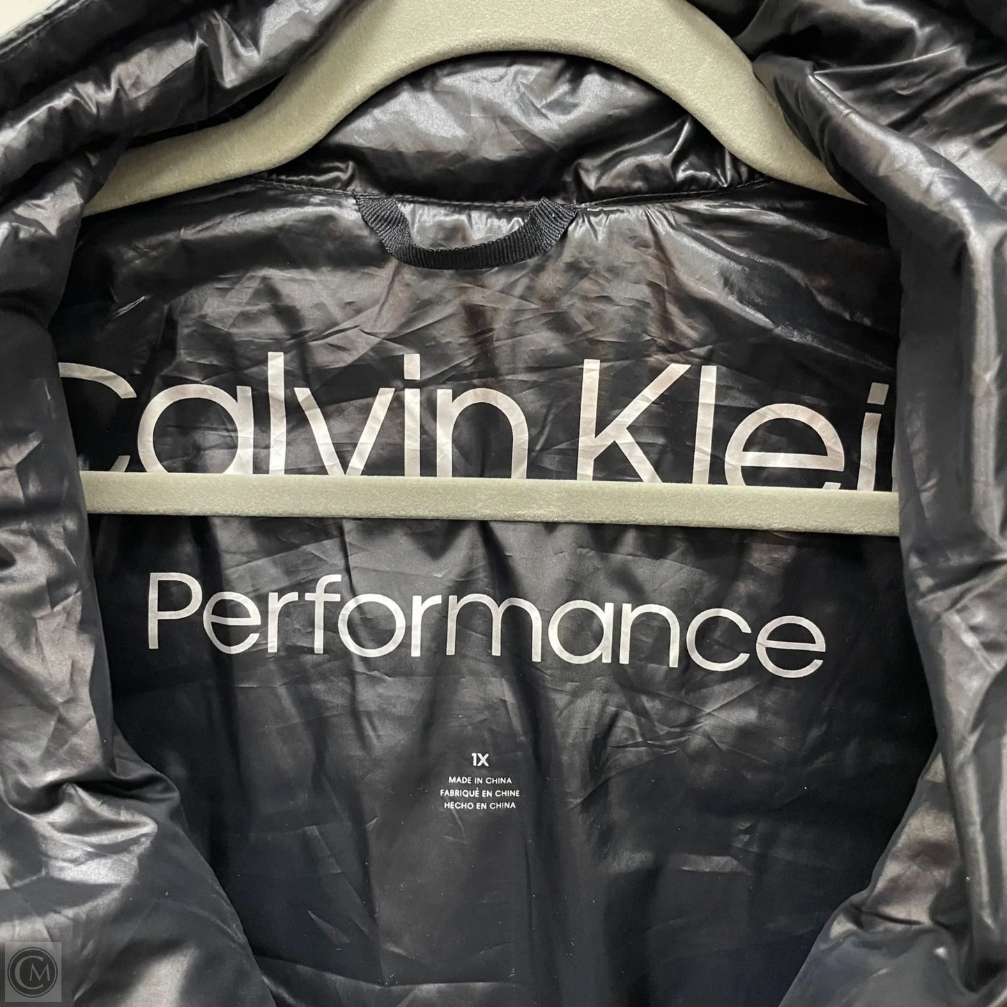 Vest Puffer & Quilted By Calvin Klein In Black, Size: 1x