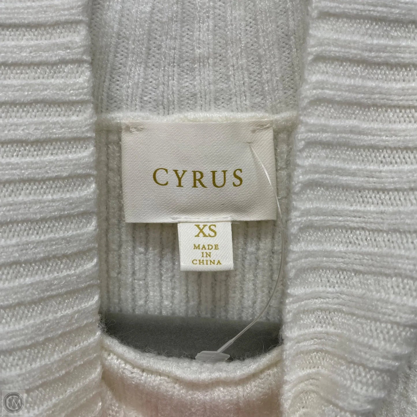 Vest Sweater By Cyrus Knits In Cream, Size: Xs