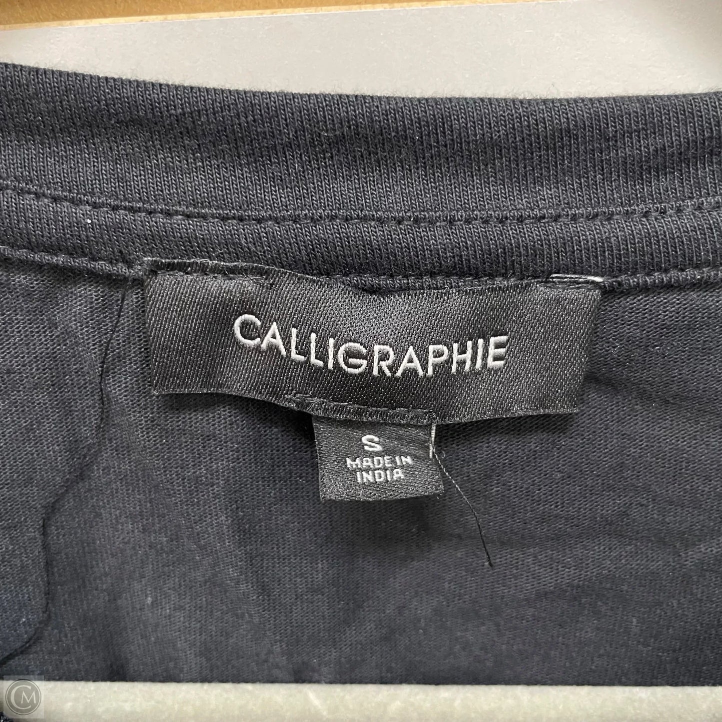 Top Short Sleeve By Cmc In Black, Size: S
