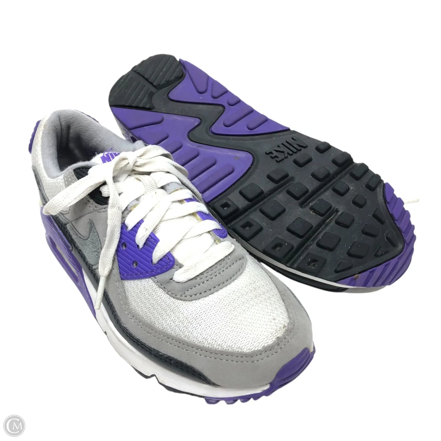 Shoes Sneakers By Nike In Grey & Purple, Size: 6.5