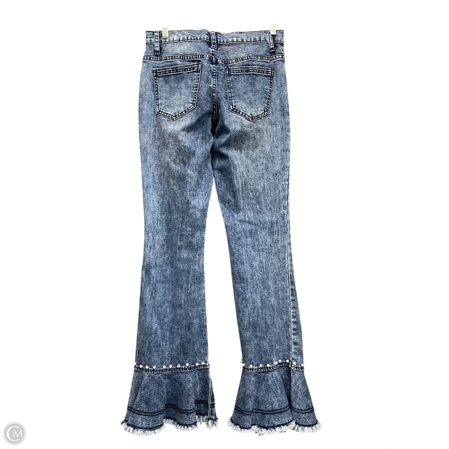 Jeans Flared By Venus In Blue Denim, Size: 4