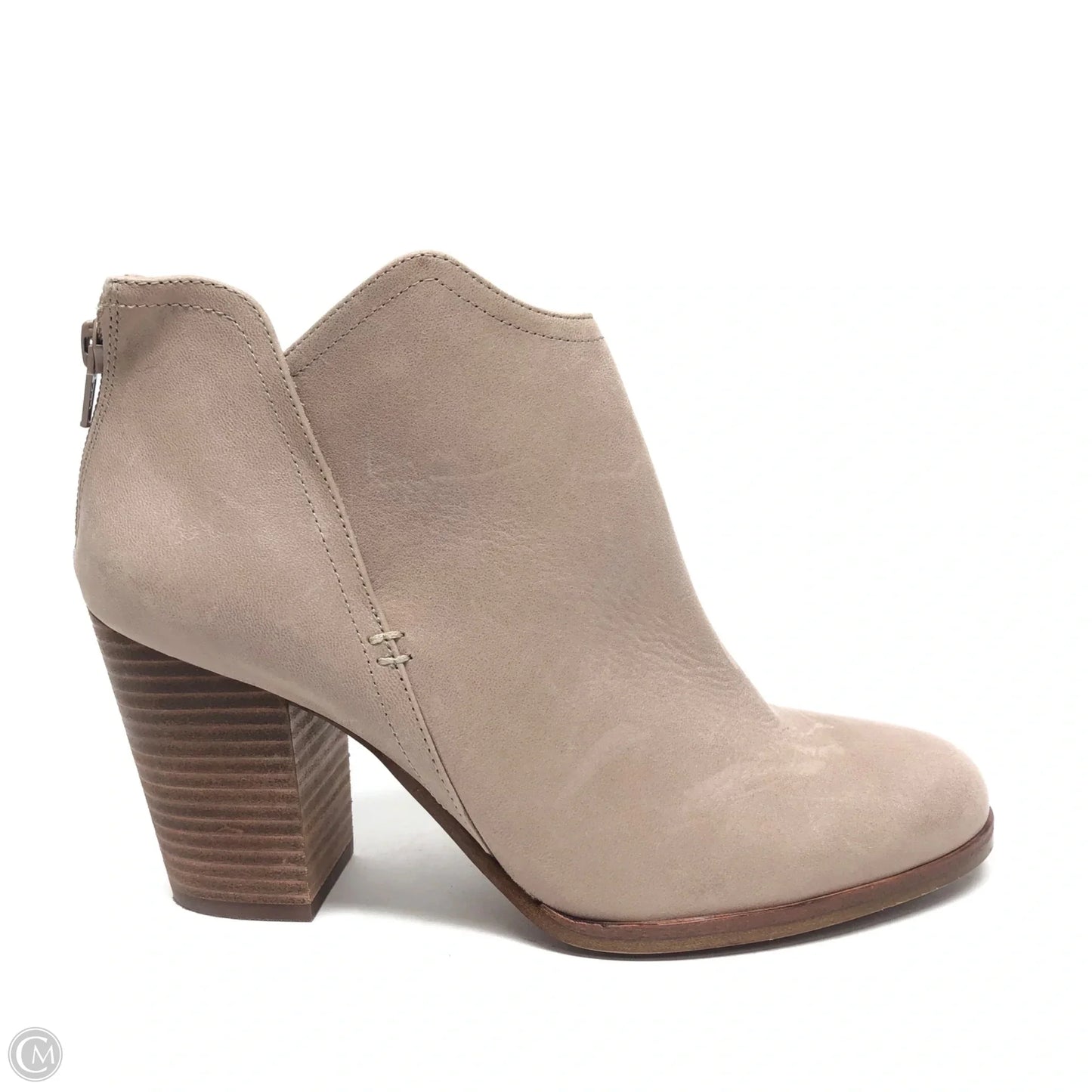 Boots Ankle Heels By Copper Key In Taupe, Size: 9.5