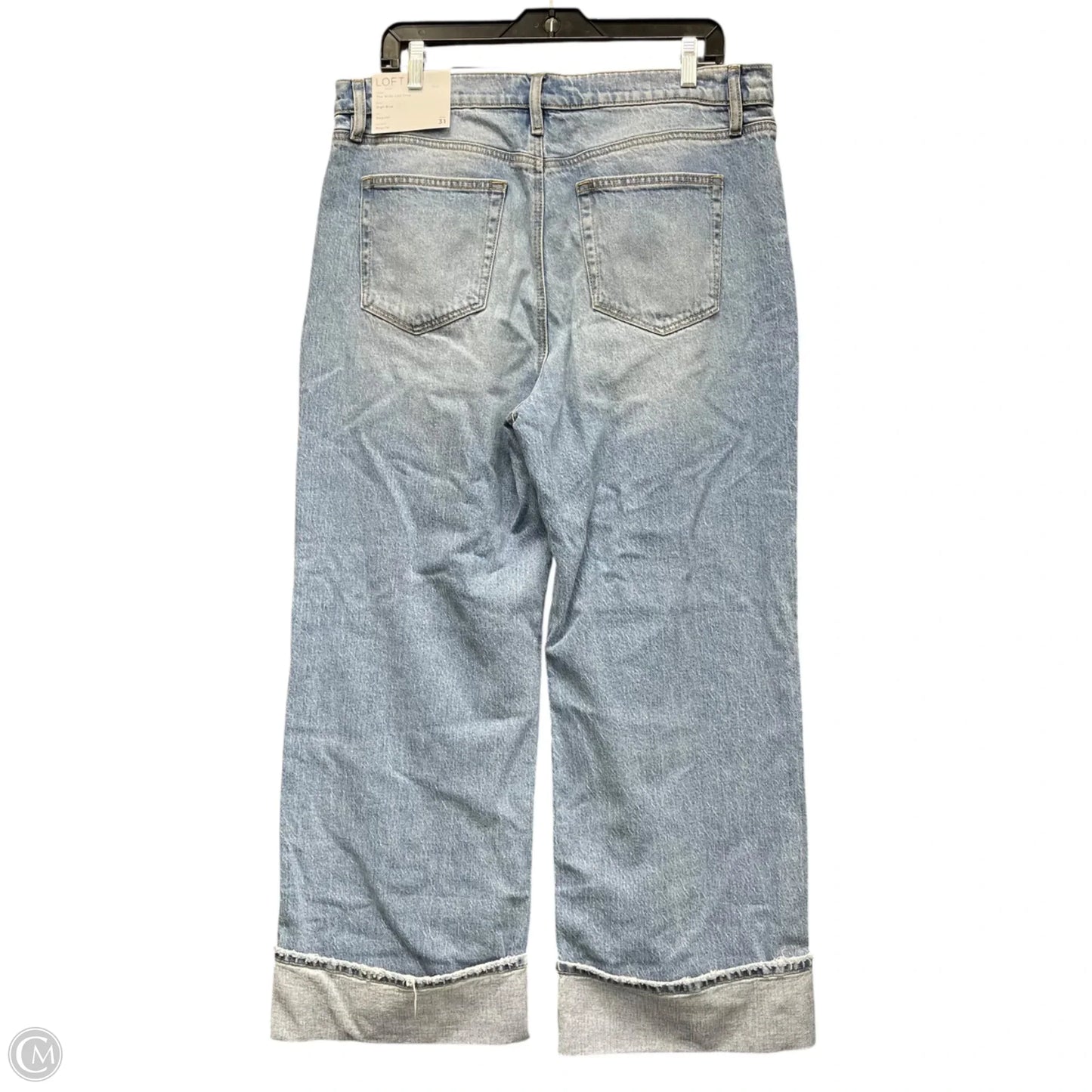 Jeans Wide Leg By Loft In Blue Denim, Size: 12