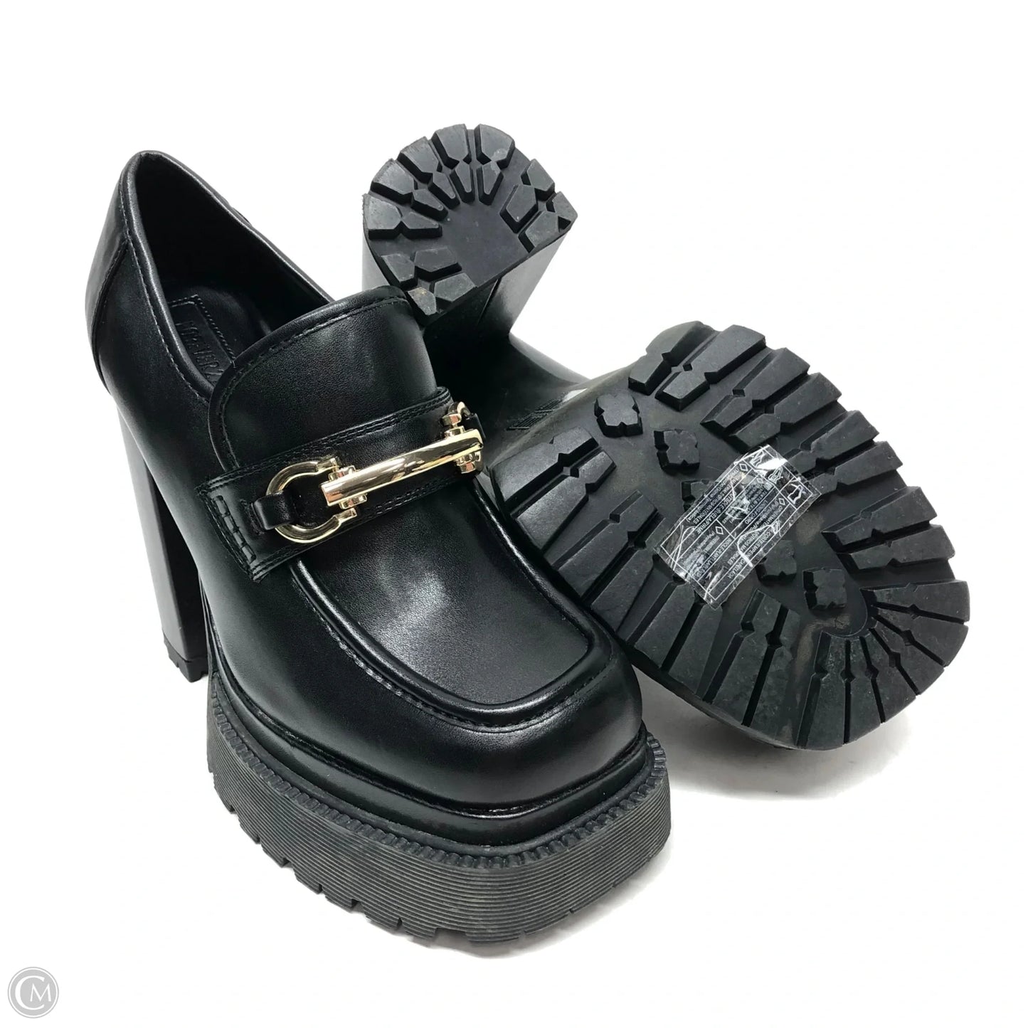 Shoes Heels Block By Forever 21 In Black, Size: 7