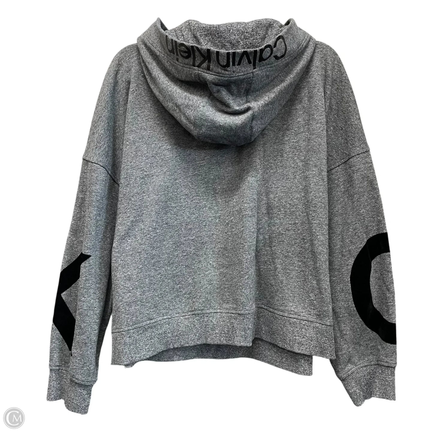 Sweatshirt Hoodie By Calvin Klein Performance In Grey, Size: Xxl