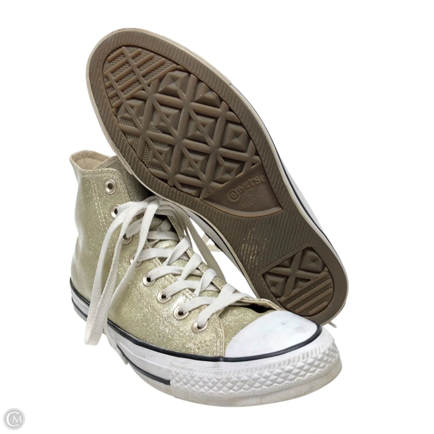 Shoes Sneakers By Converse In Gold, Size: 9