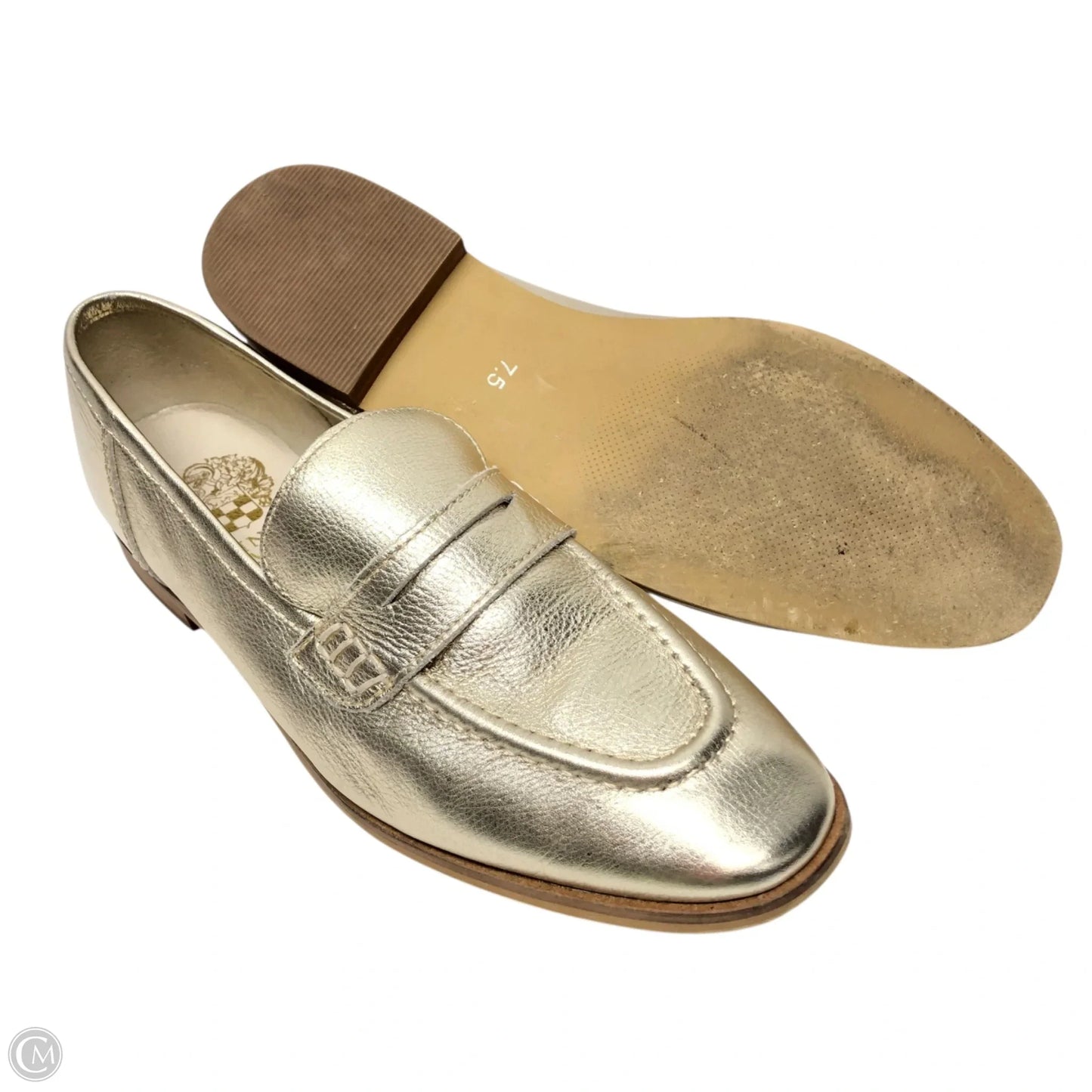 Shoes Flats By Vince Camuto In Gold, Size: 7.5