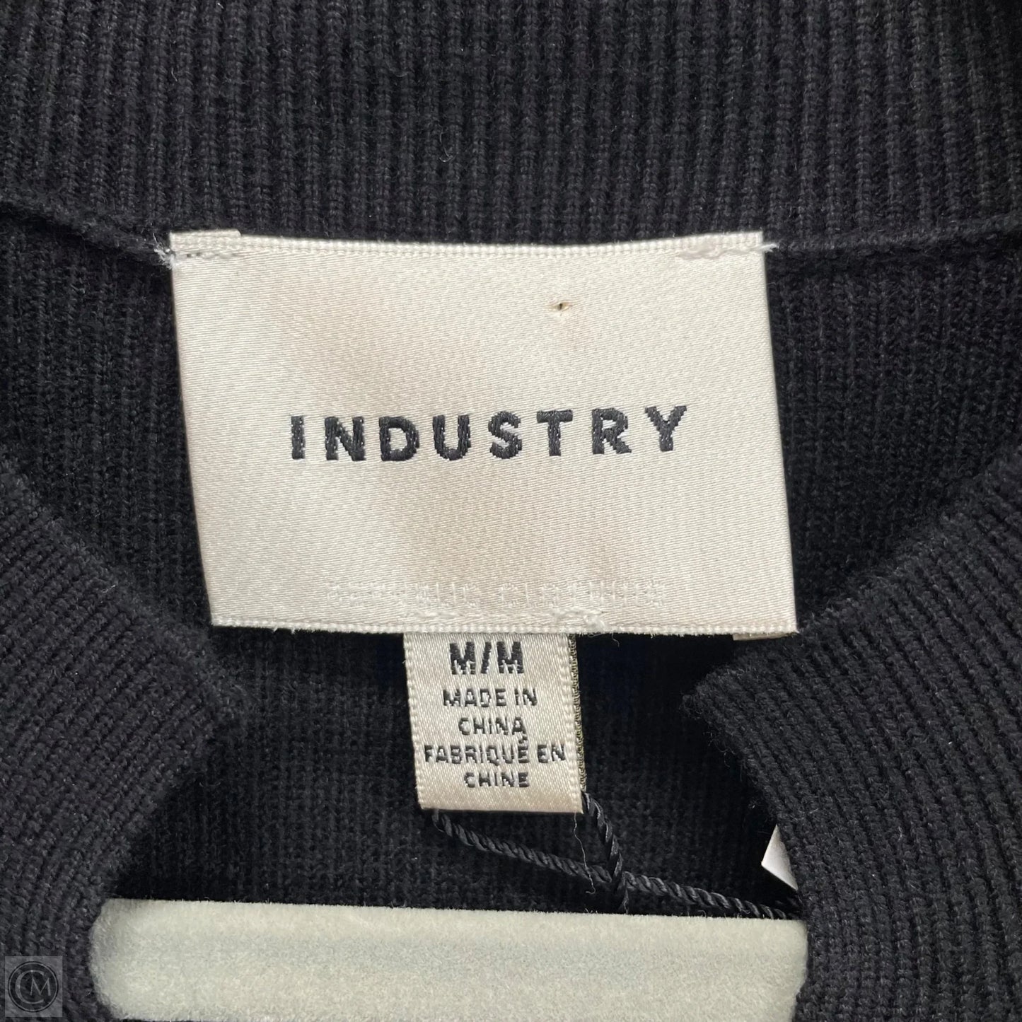 Vest Sweater By Industry In Black, Size: M