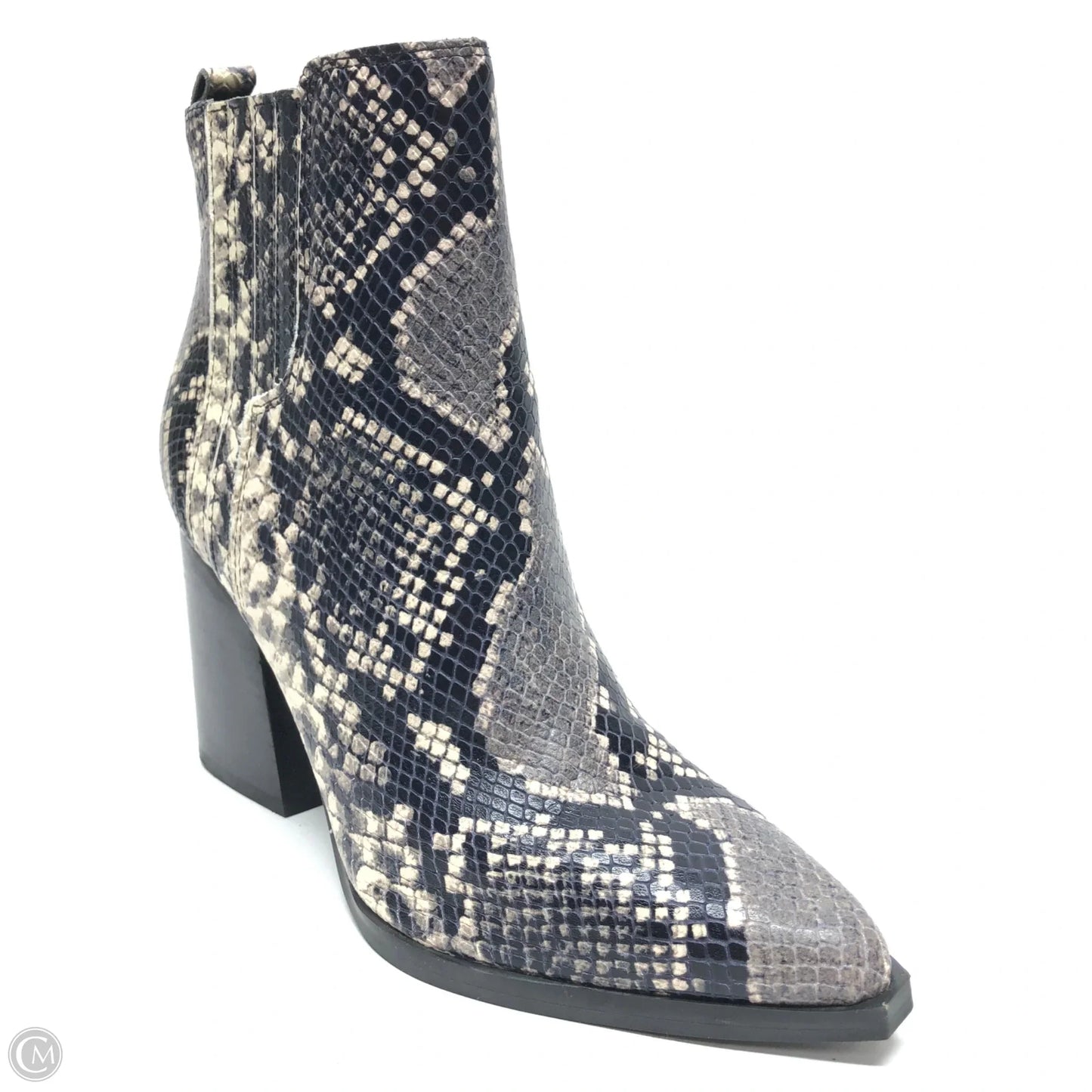 Boots Ankle Heels By Marc Fisher In Snakeskin Print, Size: 7
