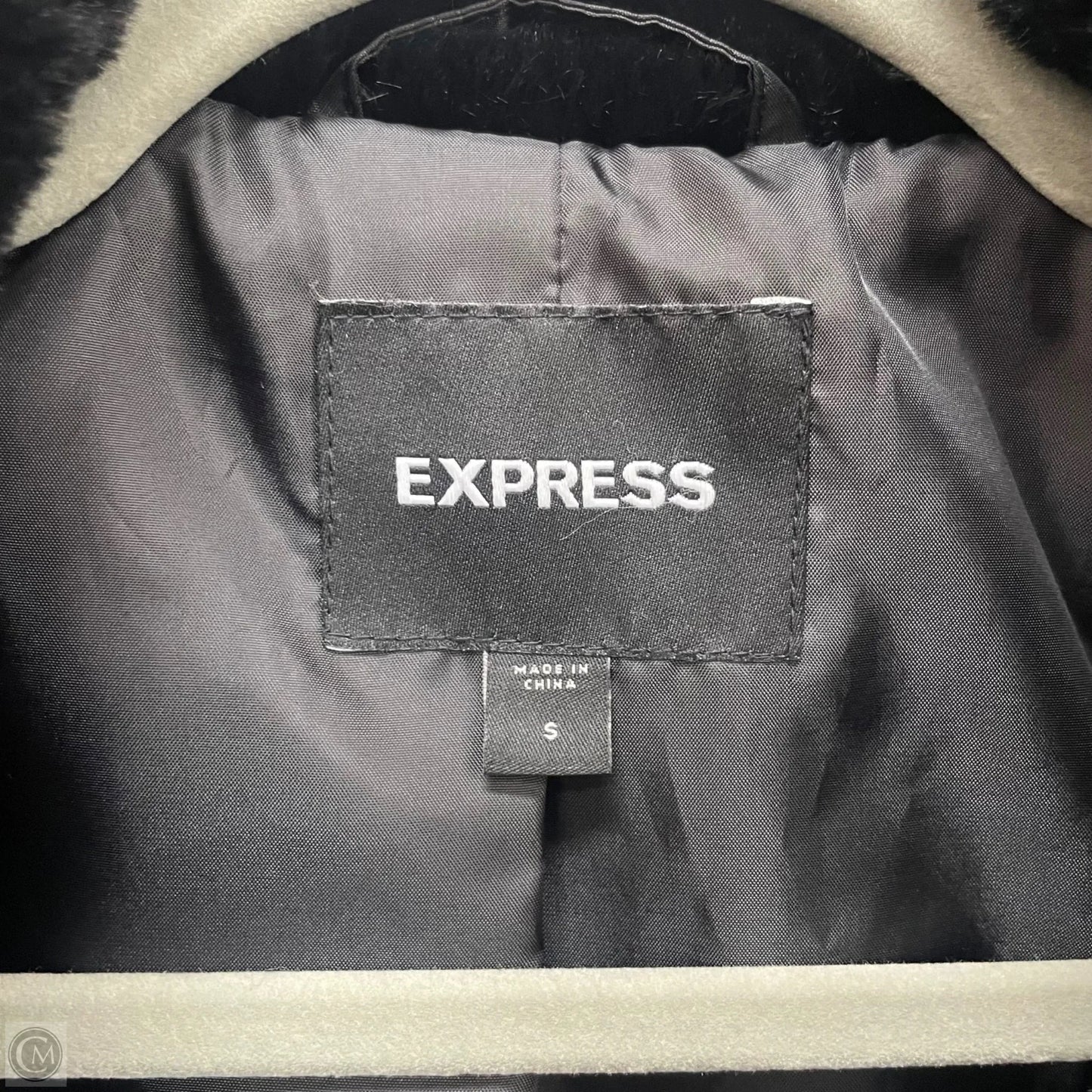Jacket Faux Fur & Sherpa By Express In Black, Size: S