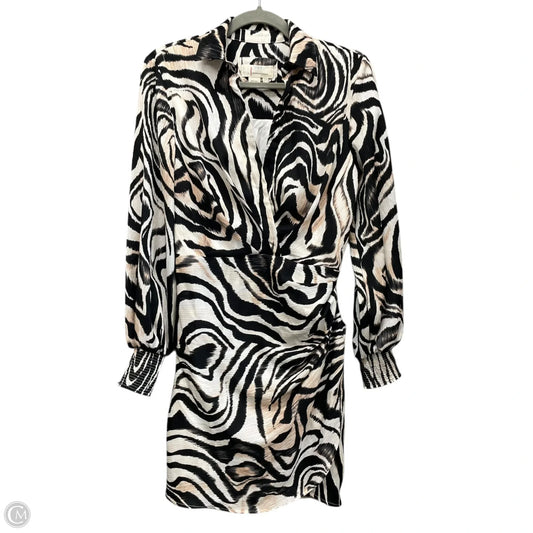 Dress Casual Short By Anthropologie In Black & Cream, Size: 6