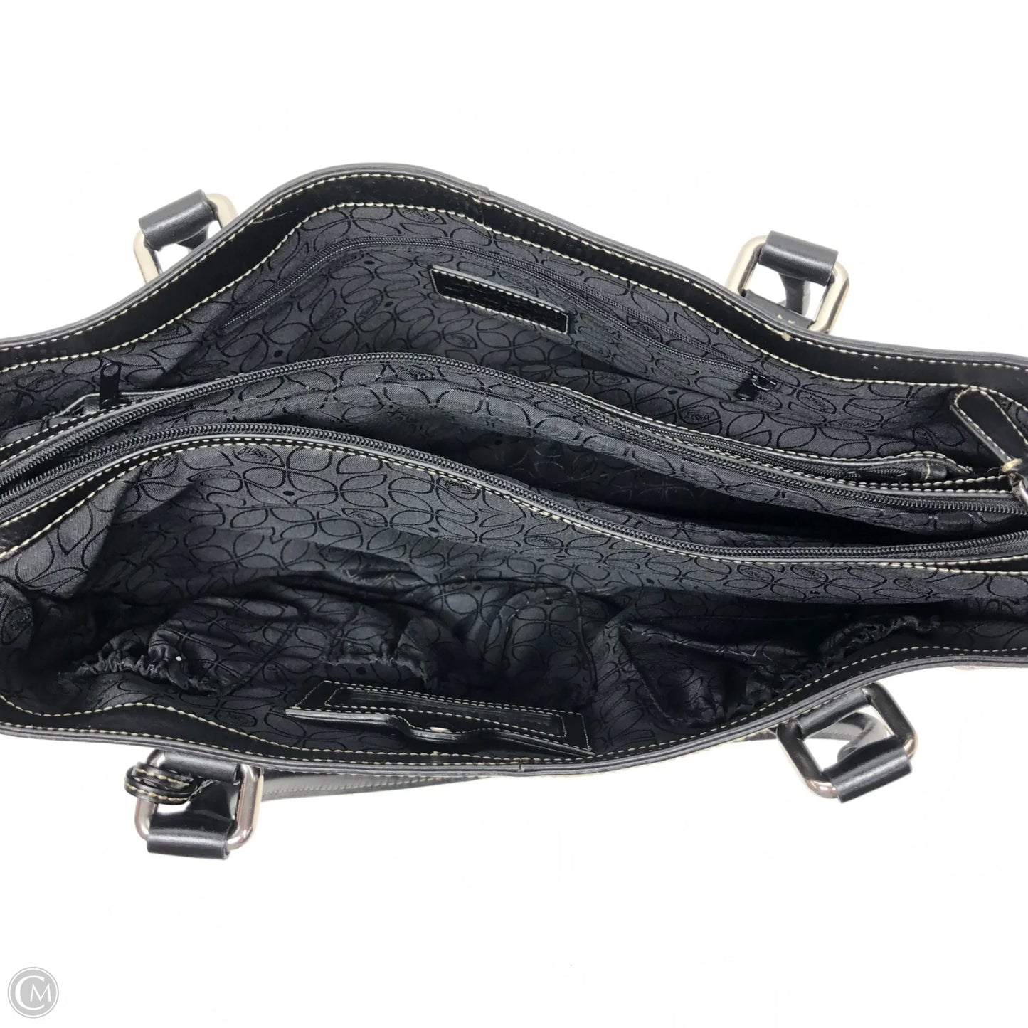 Handbag Leather By Fossil, Size: Large