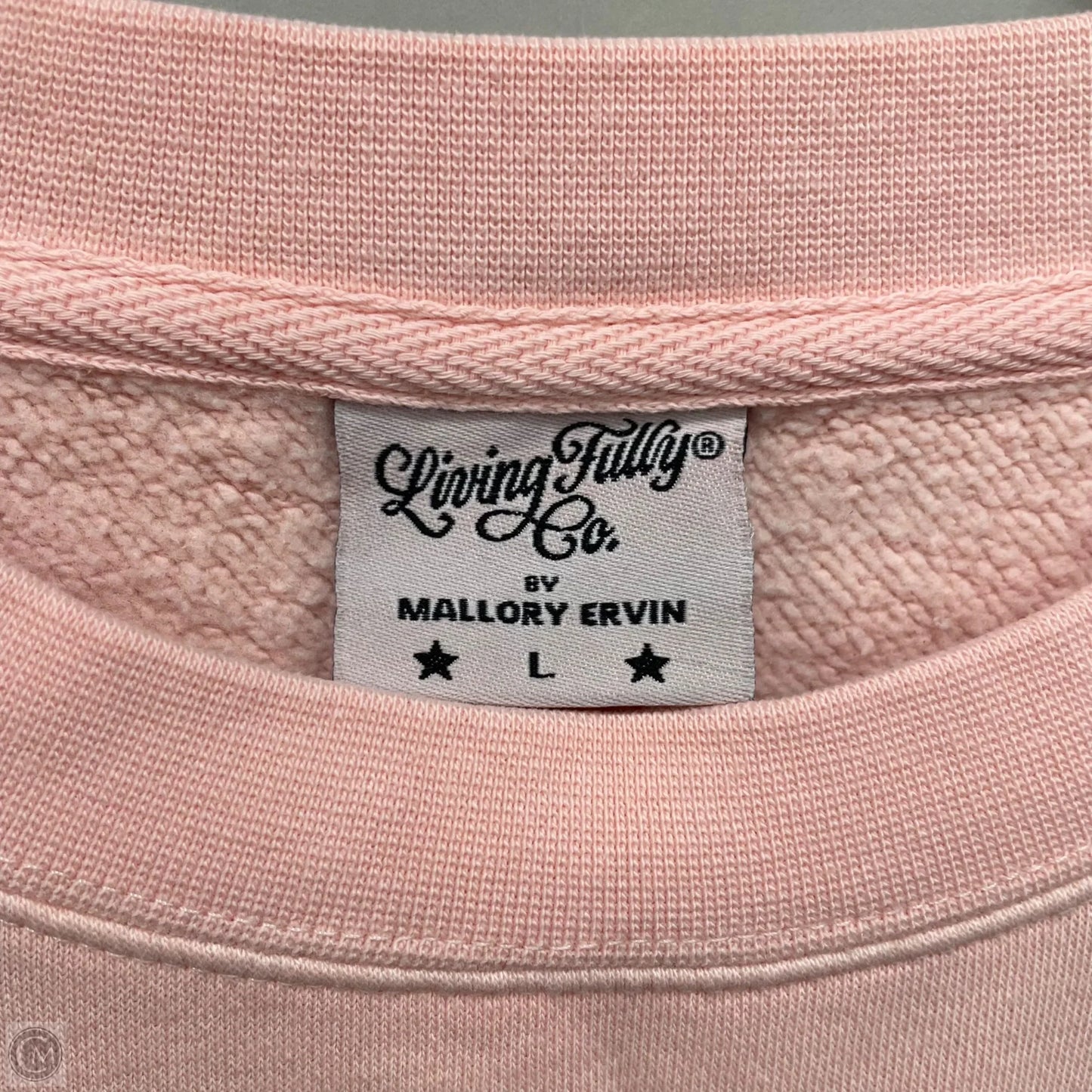 Sweatshirt Crewneck By Cmc In Pink, Size: L