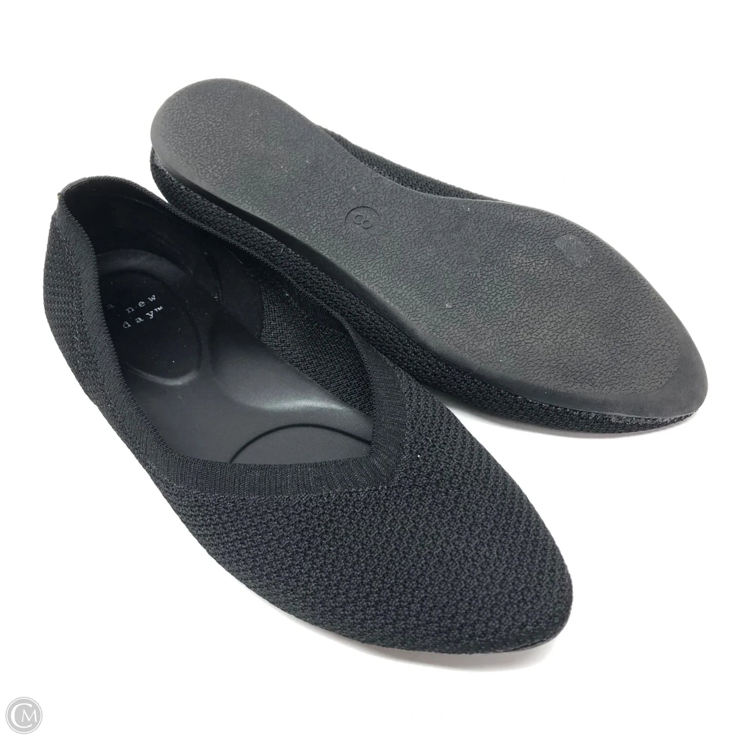 Shoes Flats By A New Day In Black, Size: 8