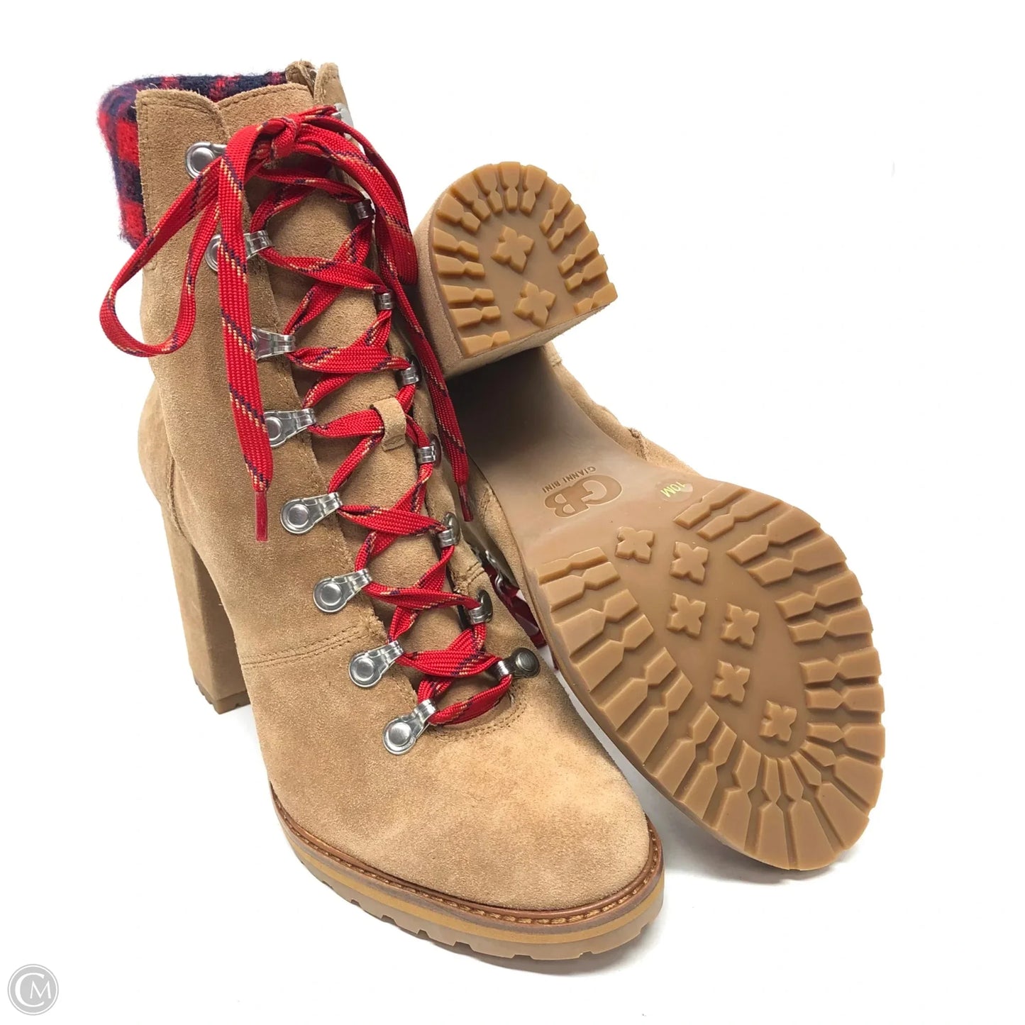 Boots Ankle Heels By Gianni Bini In Brown, Size: 10