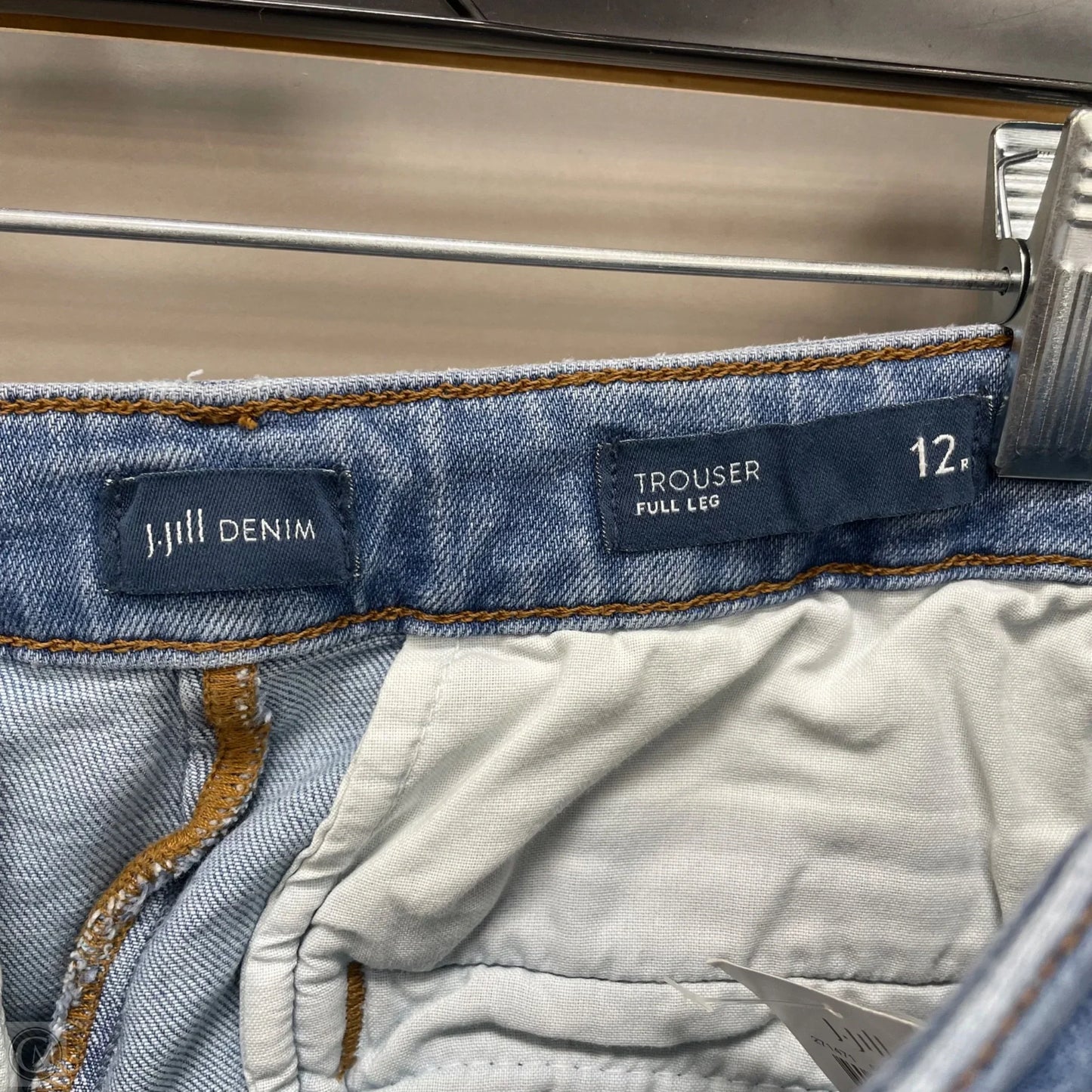 Jeans Straight By J. Jill In Blue Denim, Size: 12